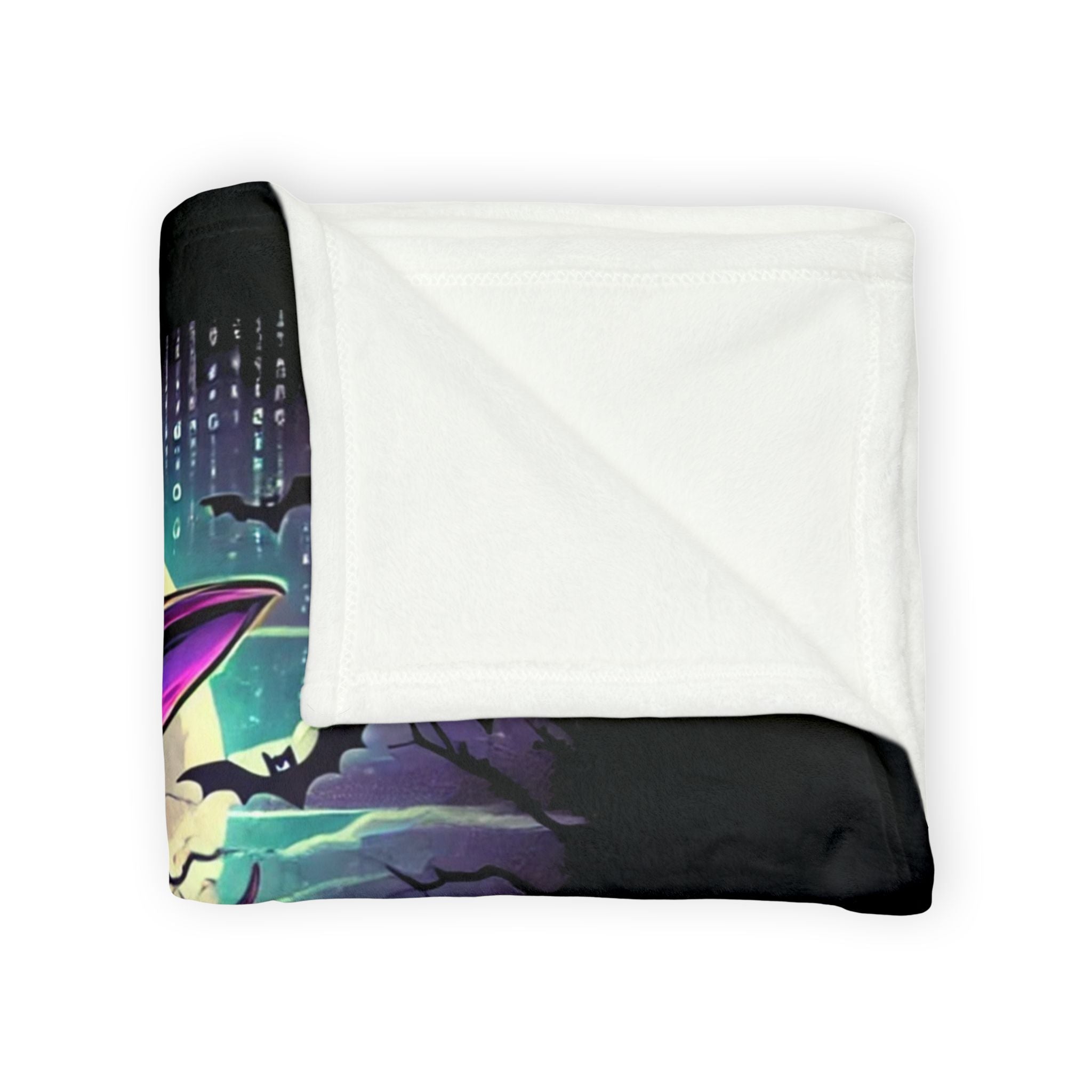 "Witch & Ethereum" Minky Blanket - Cozy Halloween Crypto Edition