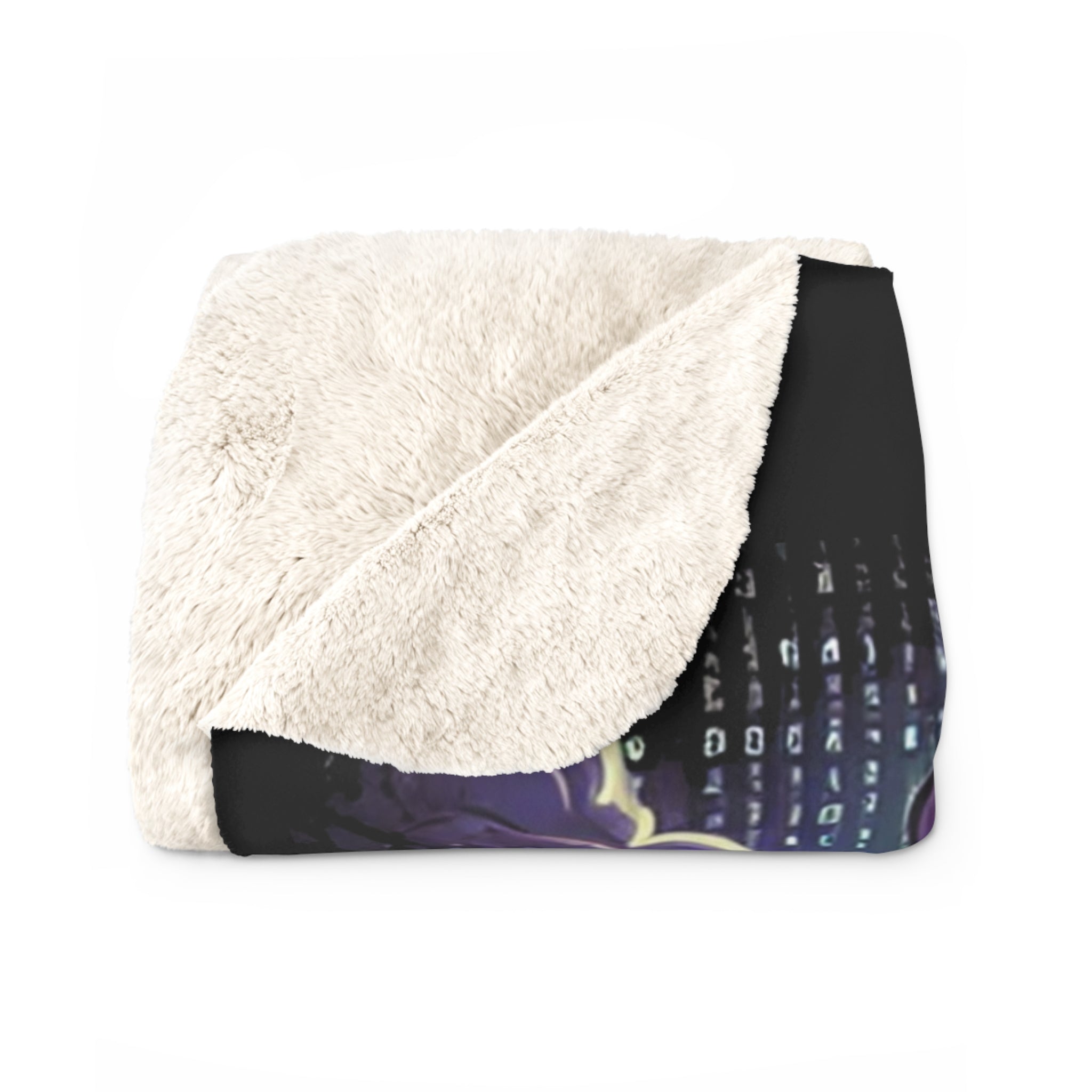 "Witch & Ethereum" Cozy Fleece Blanket - Halloween Crypto Edition