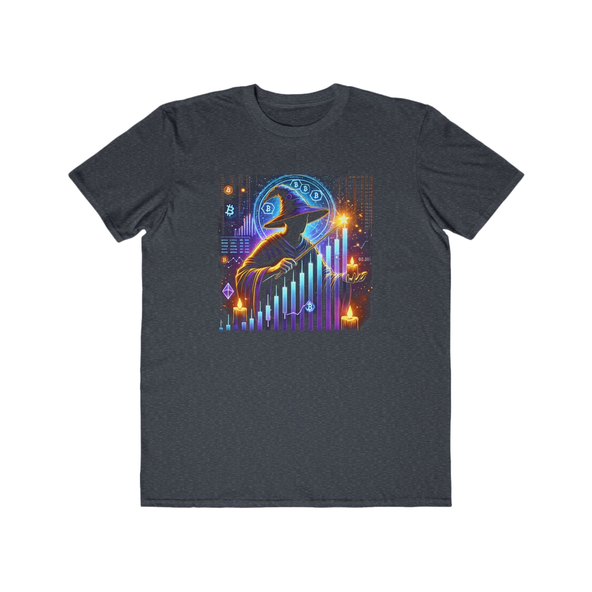 Men’s Crypto Wizard Halloween T-Shirt – 100% Cotton, Magical &amp; Trendy, Durable Comfort