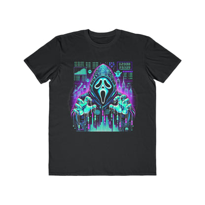 Men’s Cyberpunk Ghost Hacker Halloween T-Shirt – 100% Cotton, Bold &amp; Futuristic, Durable Comfort