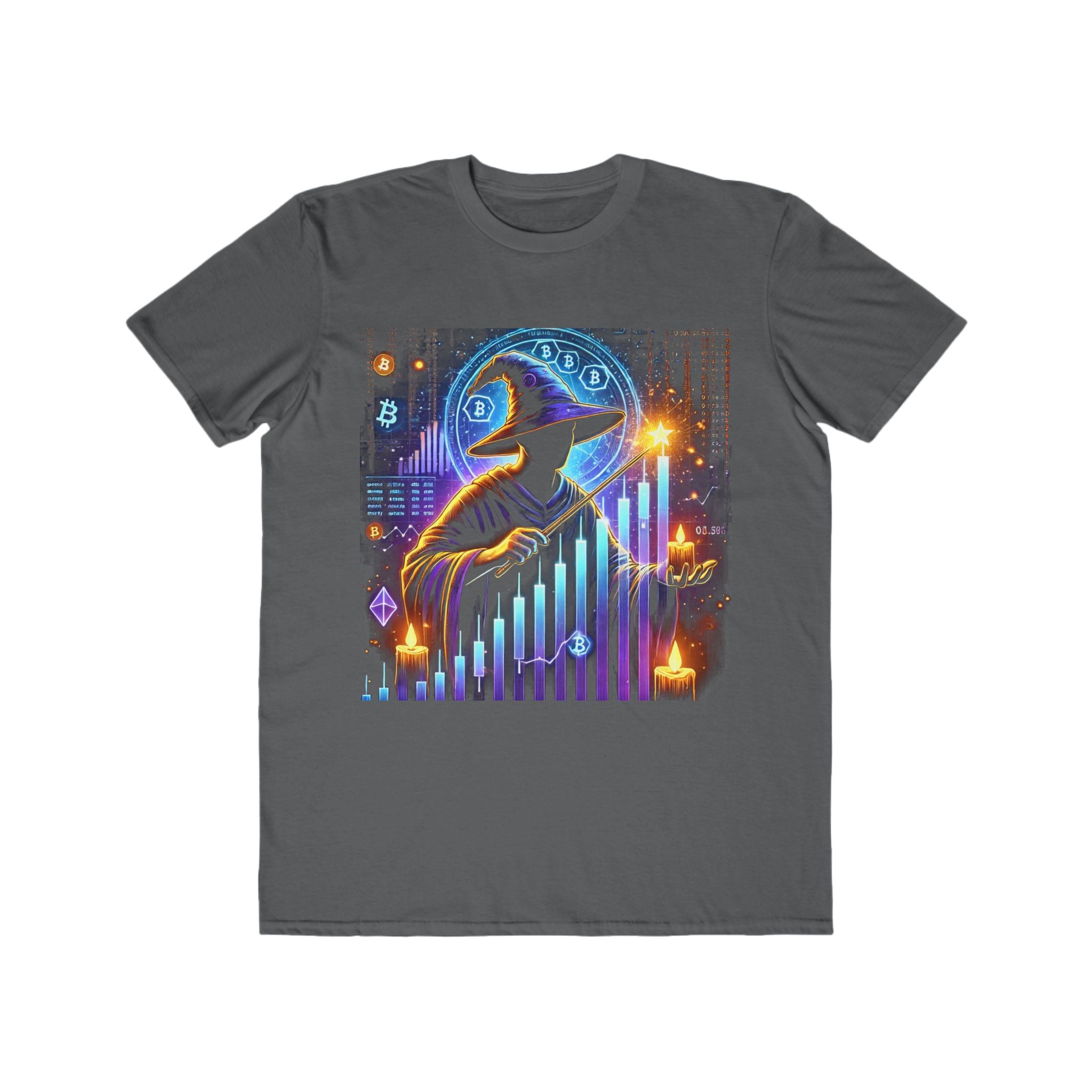 Men’s Crypto Wizard Halloween T-Shirt – 100% Cotton, Magical &amp; Trendy, Durable Comfort