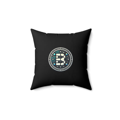 Cyberpunk Ghost Hacker Pillow – Neon Glow Halloween Design, Double-Sided Throw Pillow