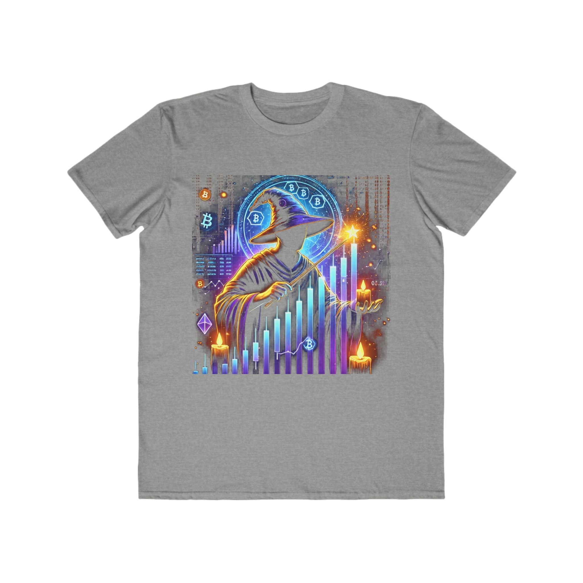 Men’s Crypto Wizard Halloween T-Shirt – 100% Cotton, Magical &amp; Trendy, Durable Comfort